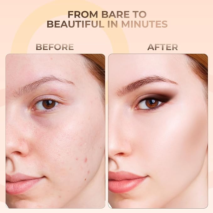 Warm Foundation with Pink Bisque Concealer