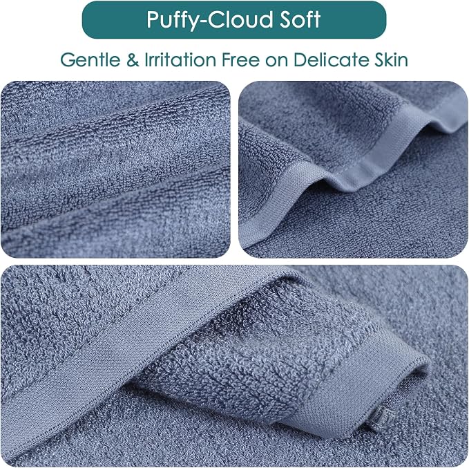 White & Slate Blue