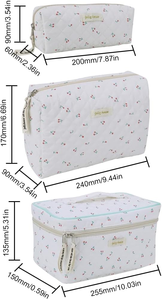 A01-3pcs set-cherry print