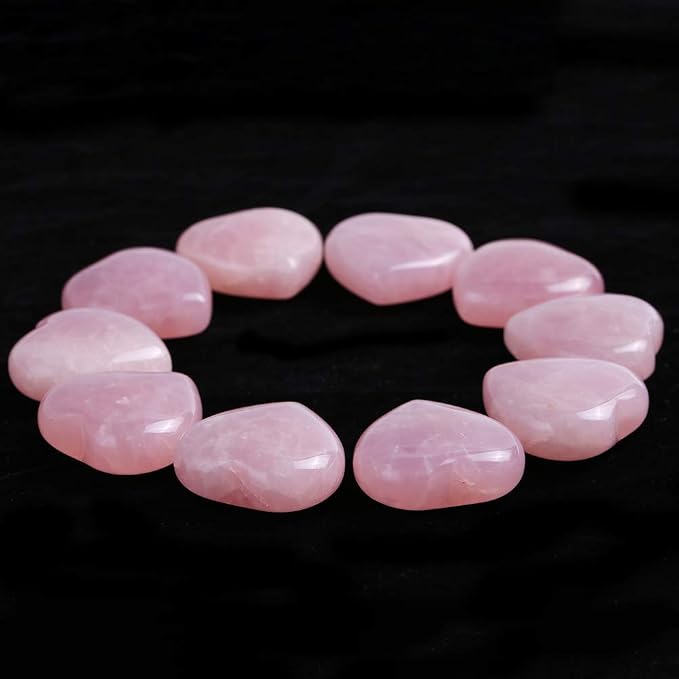 10 Pcs Rose Quartz 30mm