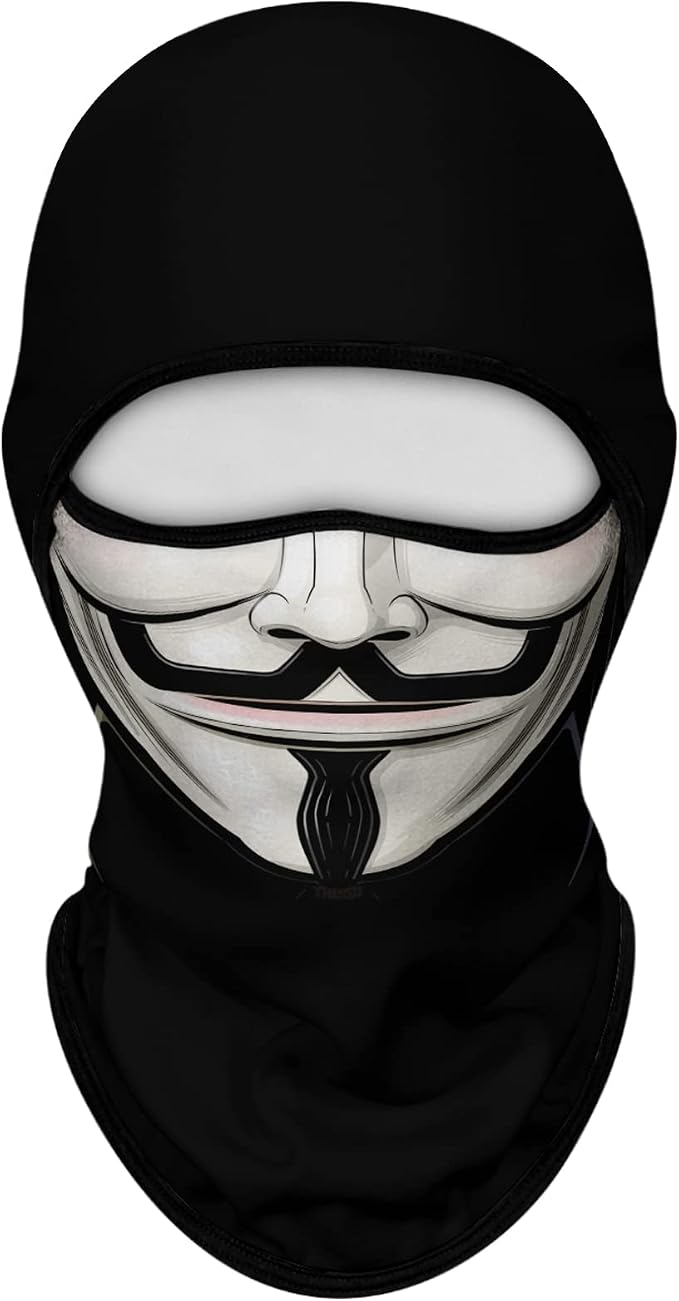 Men White Face Black Beard