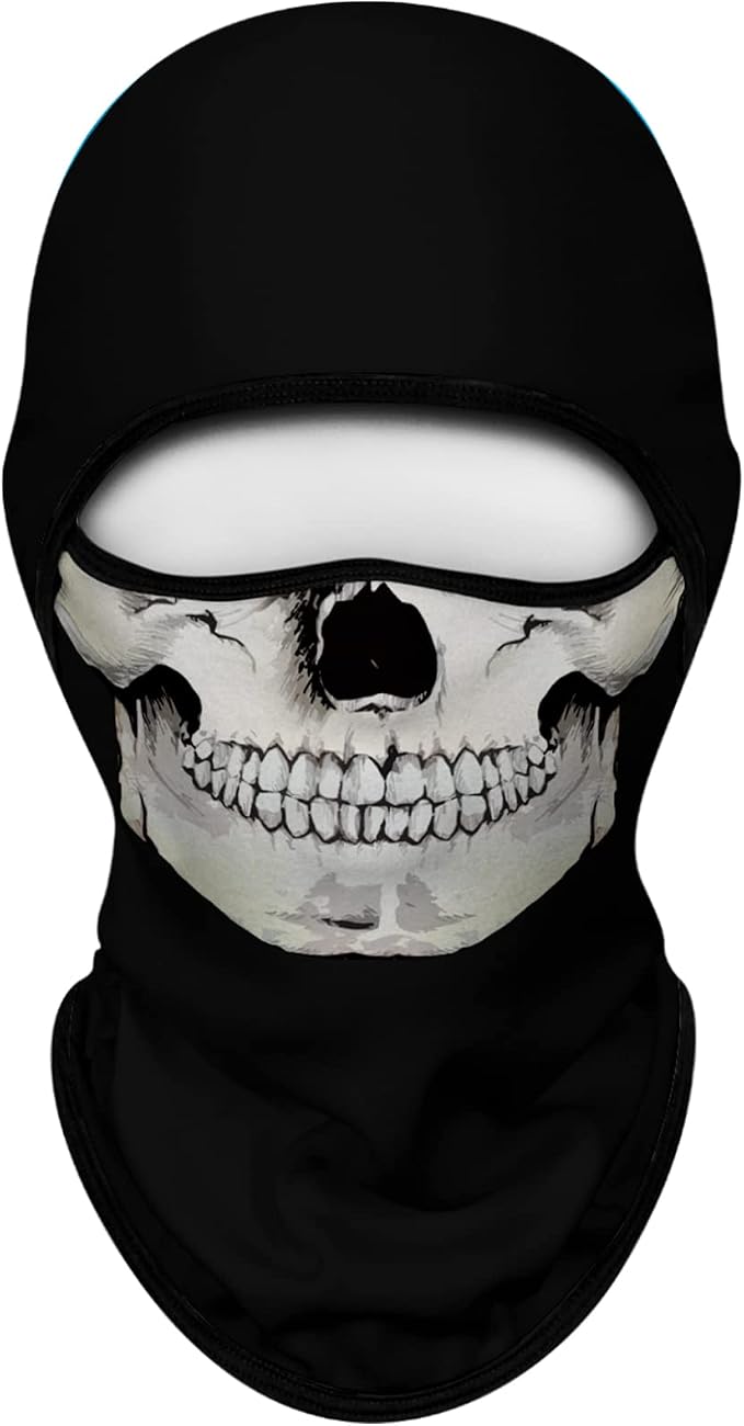 Skull Flag White Black Nose