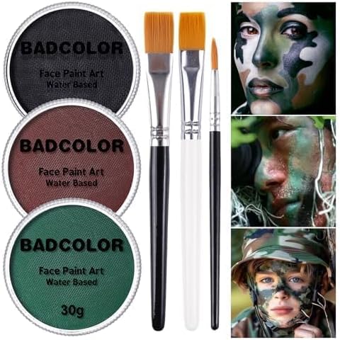 Black+Green+Brown+3Pcs Brushes