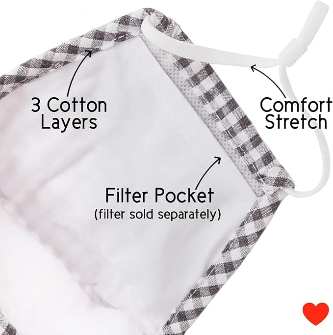 2-pack: Soft Black Check