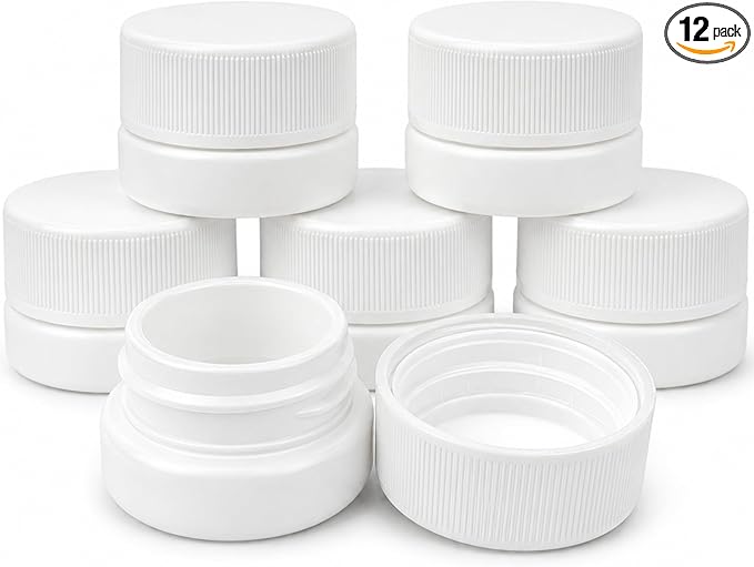 White Glass with White Lid