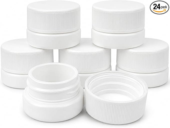 White Glass with White Lid