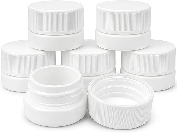 White Glass with White Lid