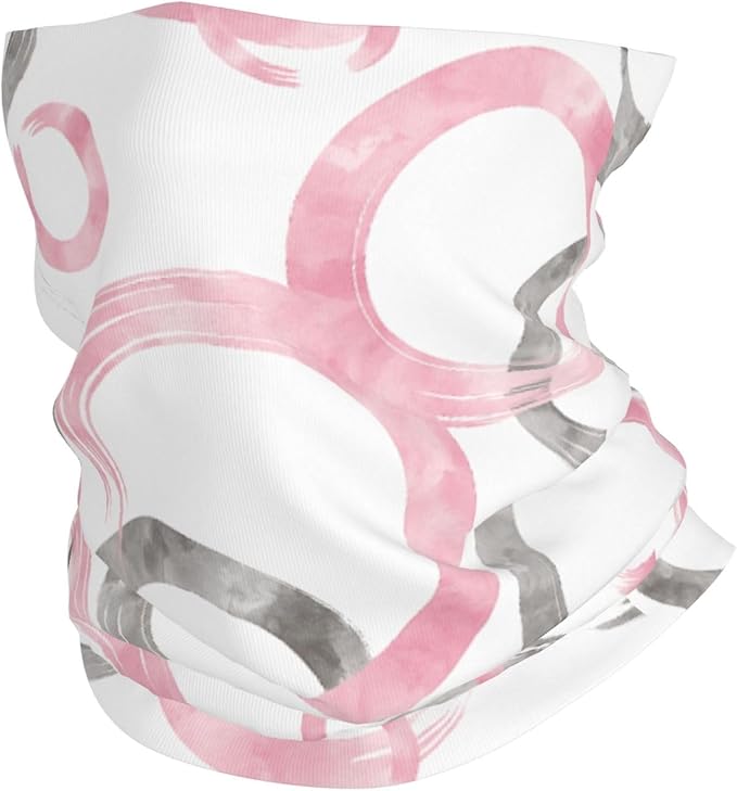 Pink Grey Ink Bubbles