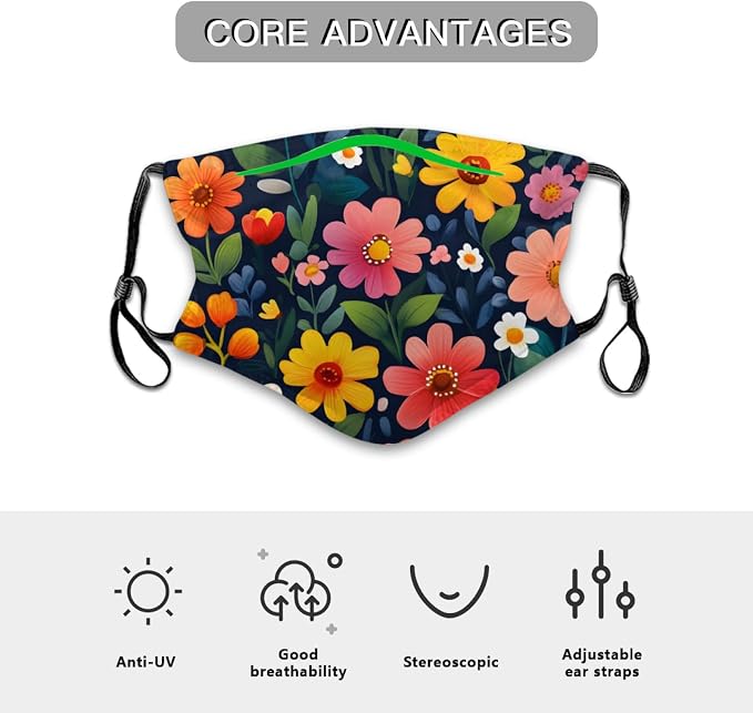 Colorful Flower Leaf Pattern