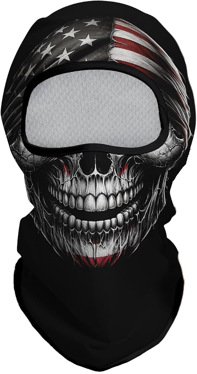 Skull Flag Face Open Mouth