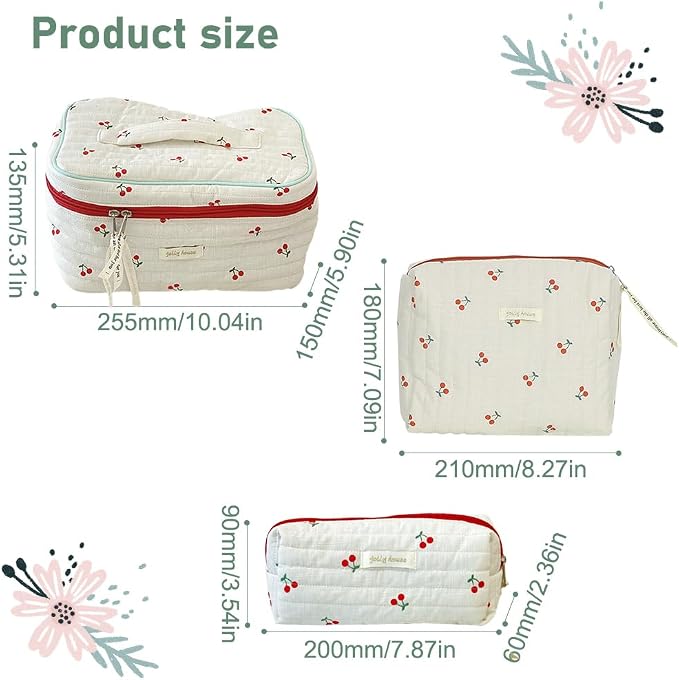 B05-3pcs set-Cherry Print