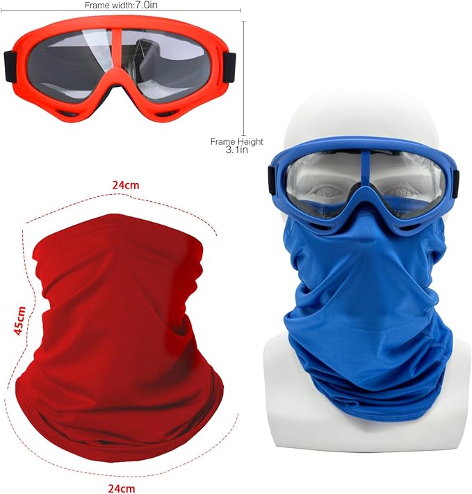 Red + Blue/Clear Lens