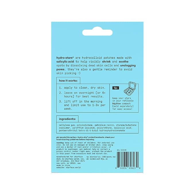 Blue Salicylic Acid Stars