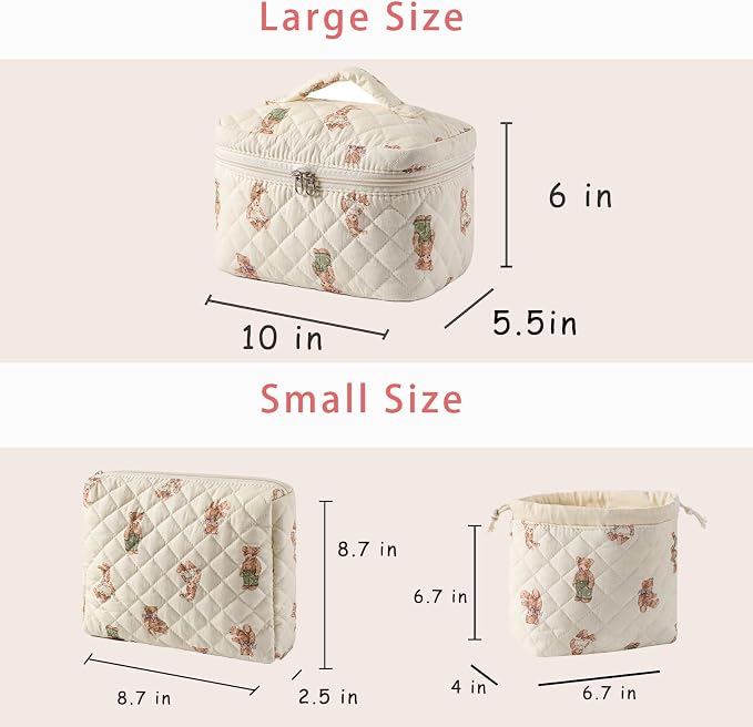3Pcs White Bear