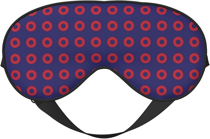 Phish Red Donut Circles on Blue