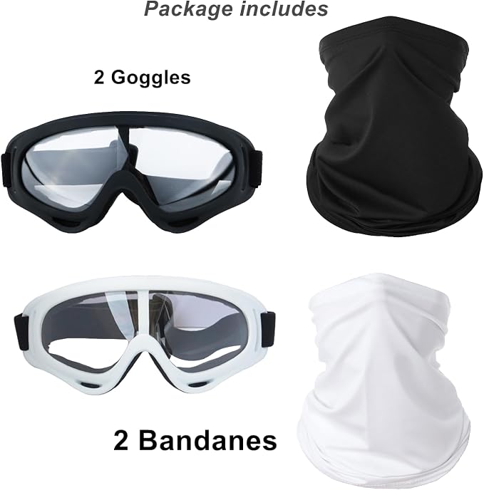 Black + White/Clear Lens