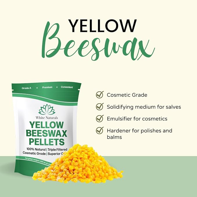 Yellow Beeswax Pellets 5lb