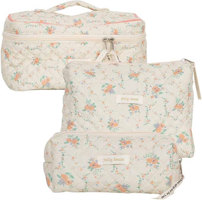 B04-3pcs set-orange floral