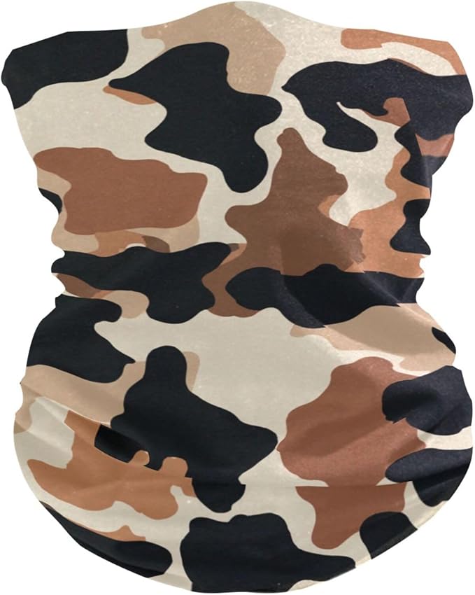 Black Brown Cow Print