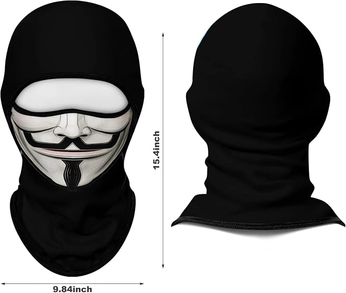 Men White Face Black Beard