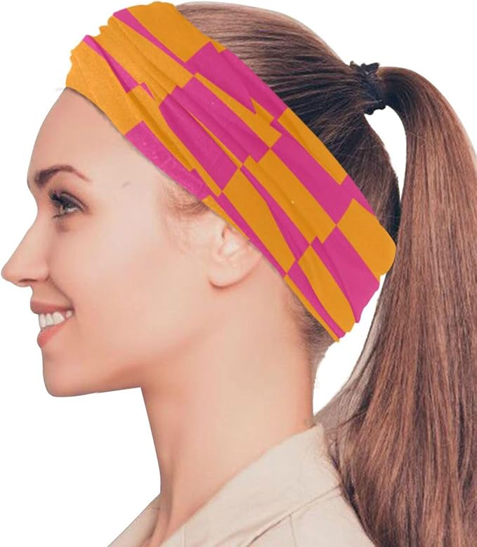 Checkered Pink Orange