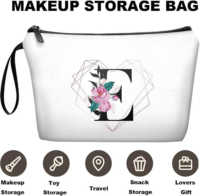 Diamond-like Ietter E Floral-white