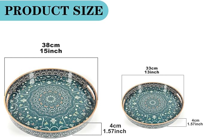 Round Blue Green