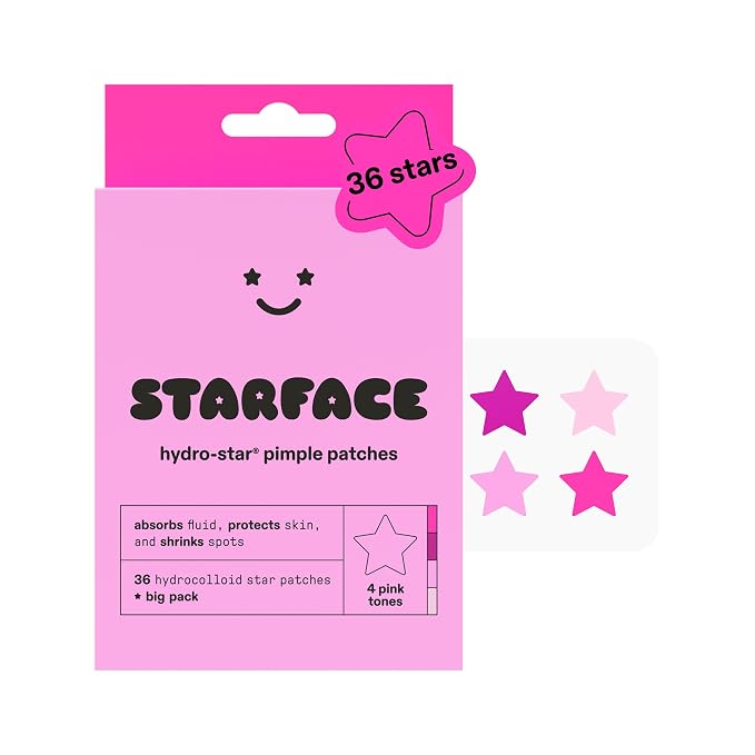 Pink Hydrocolloid Stars