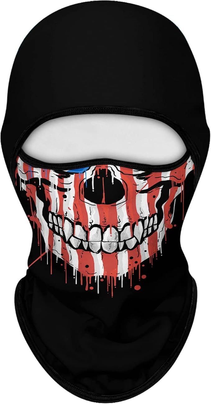 Skull Red White Face
