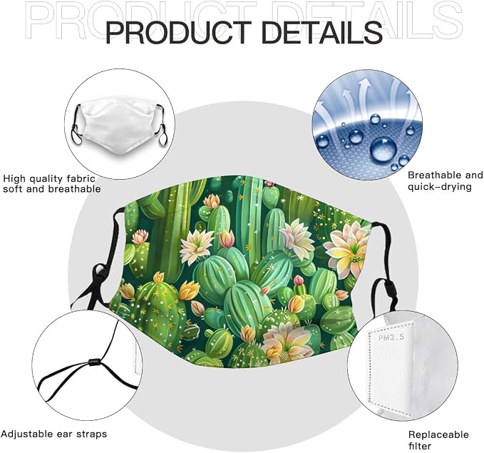 Summer Cactus Flower Pattern