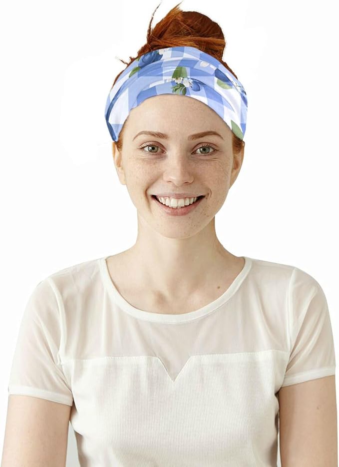 Blue and White Blueberry Plaid