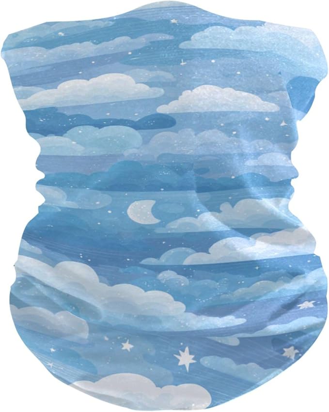 Blue Gradient Cloud and Stars
