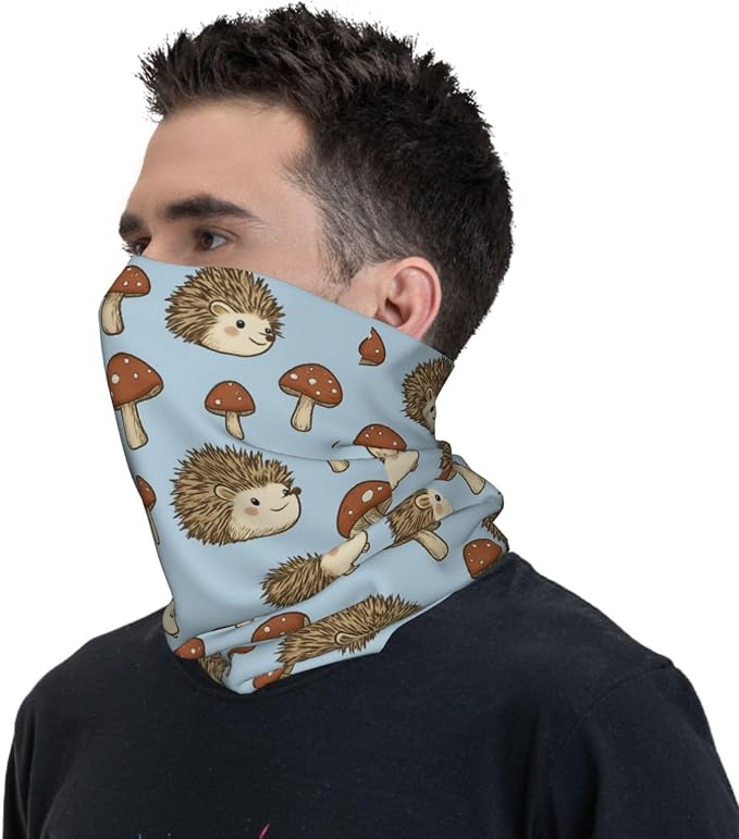 Cute Hedgehogs and Mushrooms