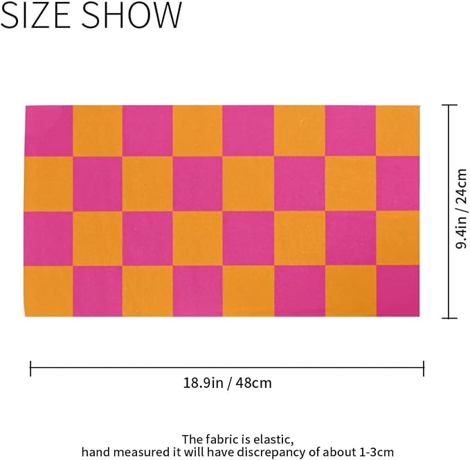 Checkered Pink Orange