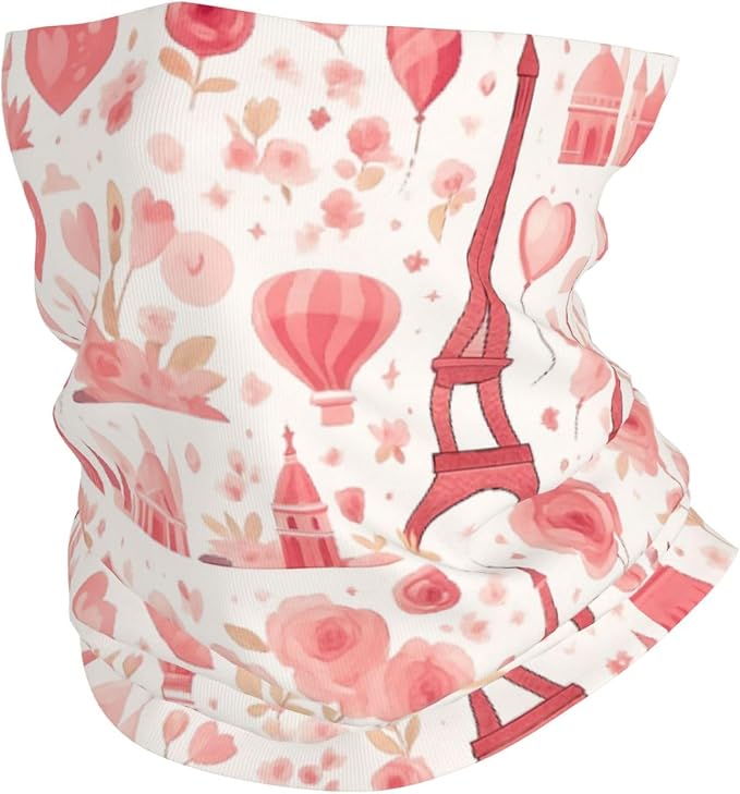 Pink Paris Eiffel Tower Flower Balloon