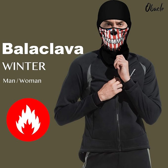 Skull Red White Face