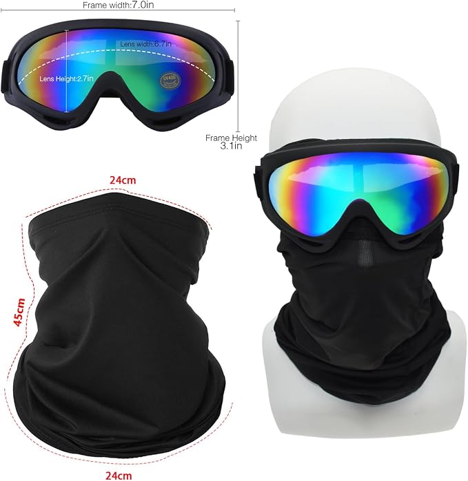 Black Frame/Multicolor Lens