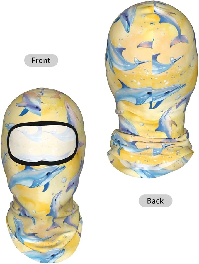 Dolphins Bubbles Yellow Blue 7