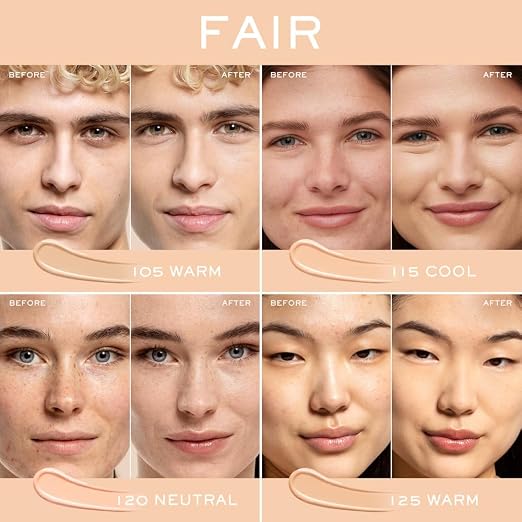 105W: For fair skin with warm/yellow undertones