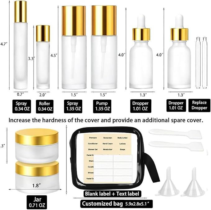 Golden-frosted glass