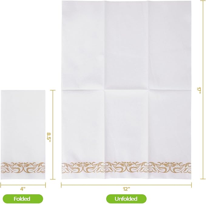 Gold Disposable Guest Towels
