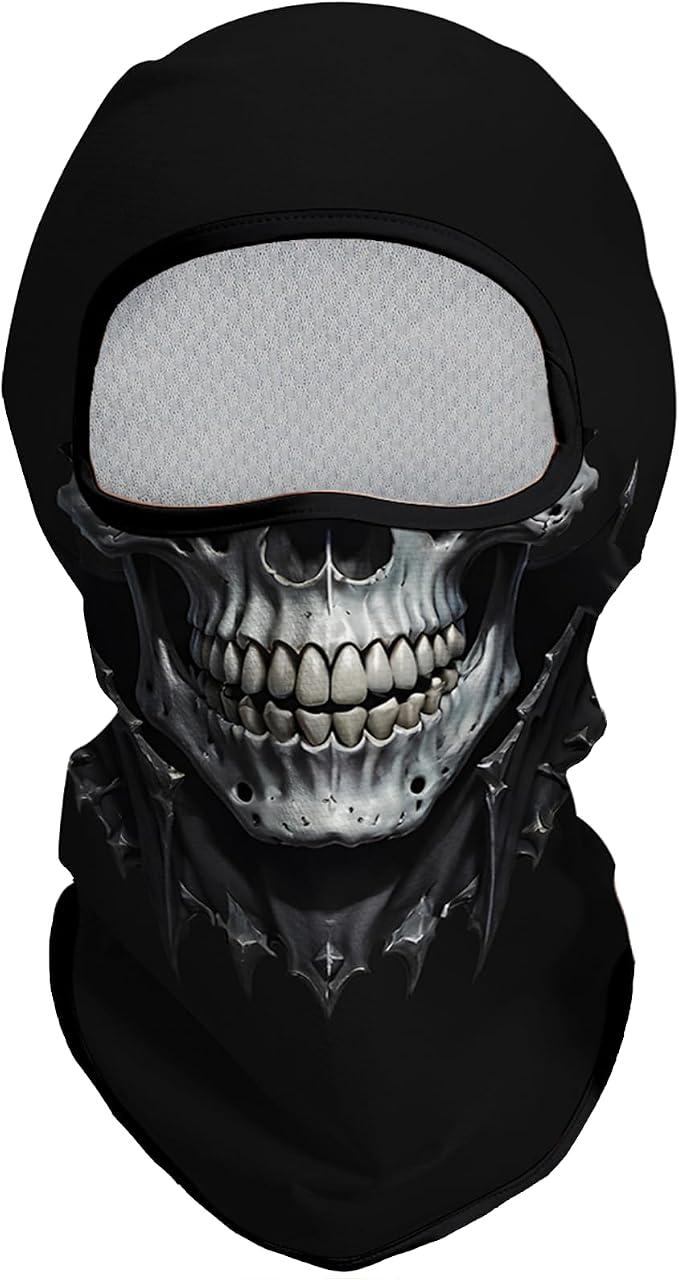 Skull Grey White Face Smile