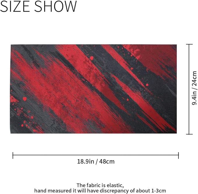 Red and Black Brush Strokes