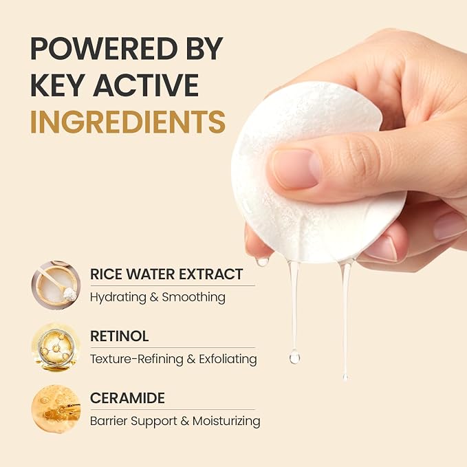Toner Pads With Fermented Rice Extract