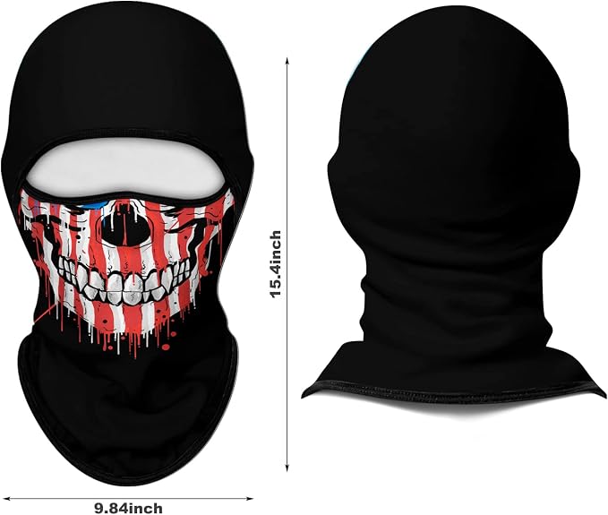 Skull Red White Face