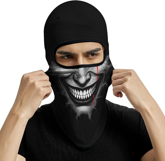 Skull Pointed Face With Creepy Grin