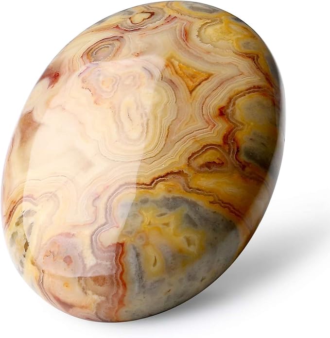 O-yellow Crazy Lace Agate