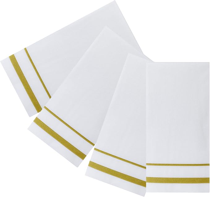 Gold Rimmed Napkins