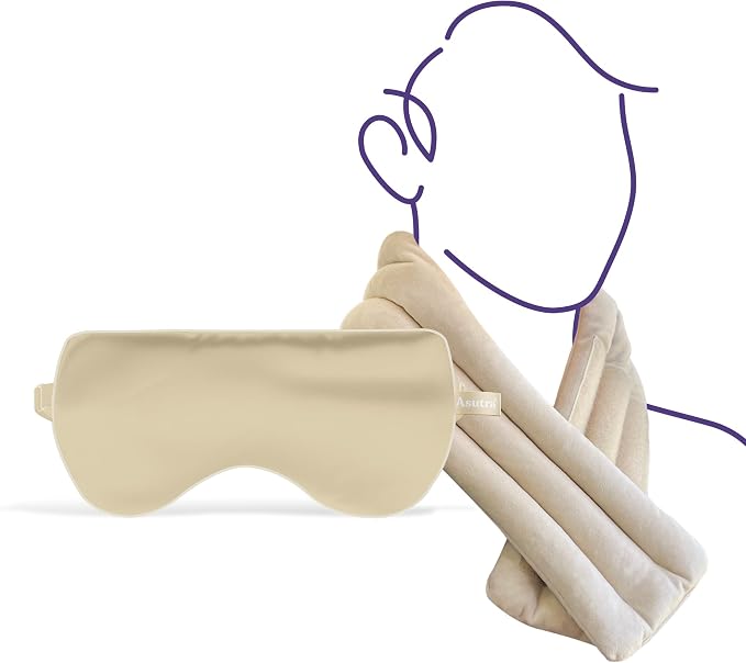 Champagne Eye Pillow and Neck Wrap Bundle