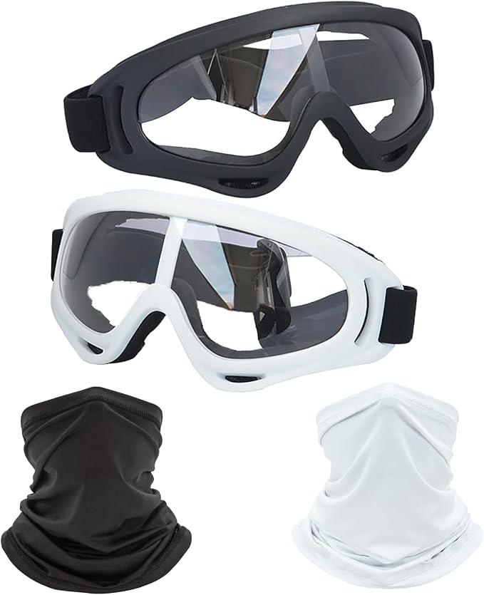 Black + White/Clear Lens